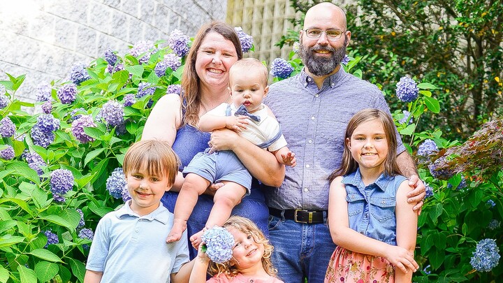 Logo for Newport News Young Families Group - Meeting at the Schiferl House