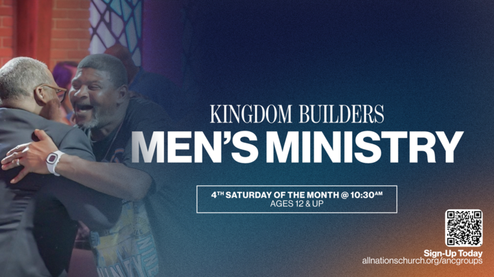 Logo for Kingdom Builders | ANC Men's Ministry | Ages 12 & Up