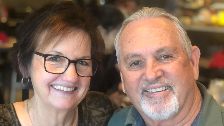 Logo for SLO County - 55+ Social Group - Hosted by Gary & Rhonda