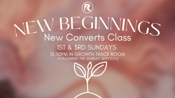 New Convert Class by Pastor Greg